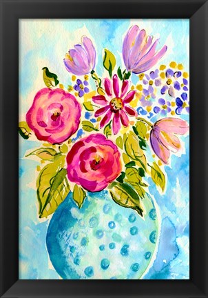 Framed Bright Arrangement III Print