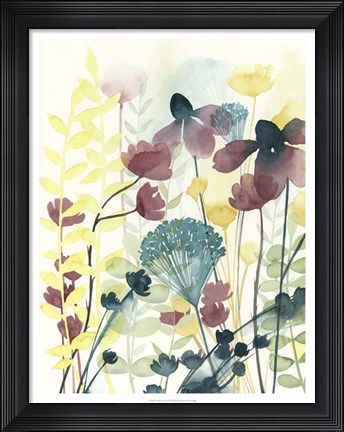 Framed Garden Lace I Print