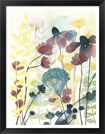 Framed Garden Lace I Print