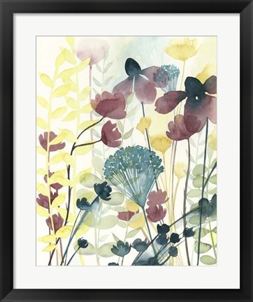 Framed Garden Lace I Print