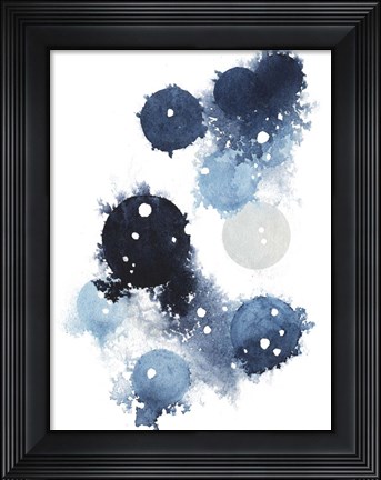Framed Blue Galaxy I Print