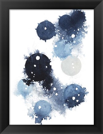 Framed Blue Galaxy I Print