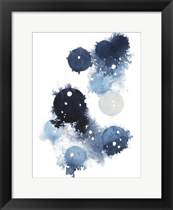 Framed Blue Galaxy I Print