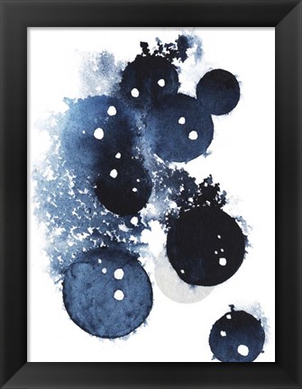 Framed Blue Galaxy II Print