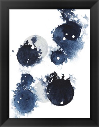 Framed Blue Galaxy III Print