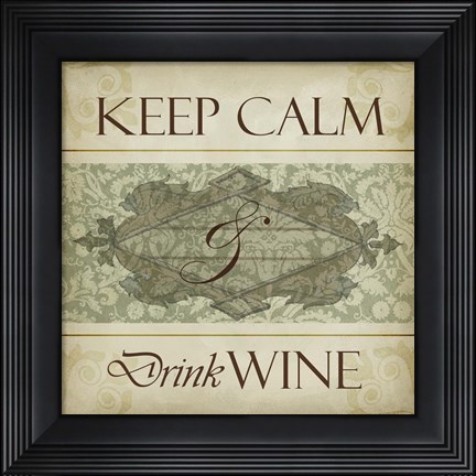 Framed Wine Phrases V Print