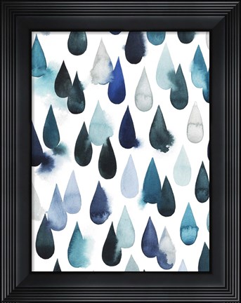 Framed Water Drops I Print