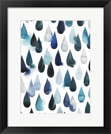 Framed Water Drops I Print