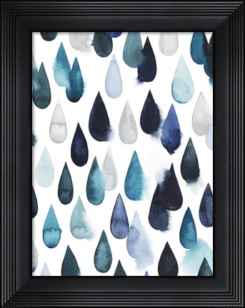 Framed Water Drops II Print