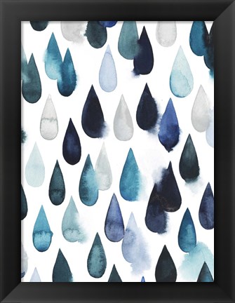 Framed Water Drops II Print
