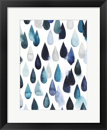Framed Water Drops II Print