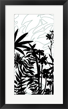 Framed Rainforest Ferns I Print