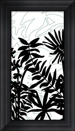 Framed Rainforest Ferns II Print