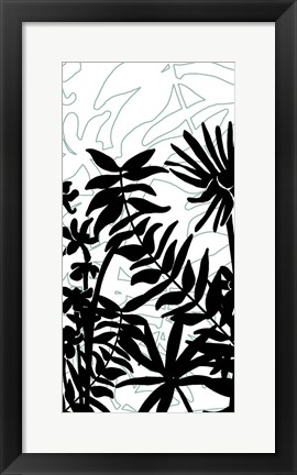 Framed Rainforest Ferns II Print