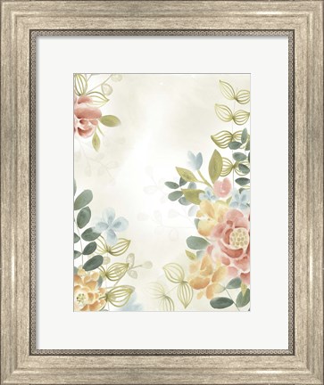 Framed Soft Flower Collection II Print