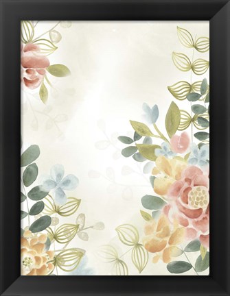 Framed Soft Flower Collection II Print