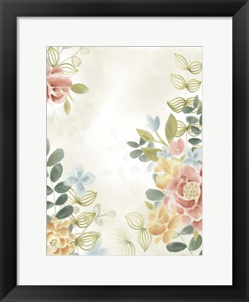 Framed Soft Flower Collection II Print