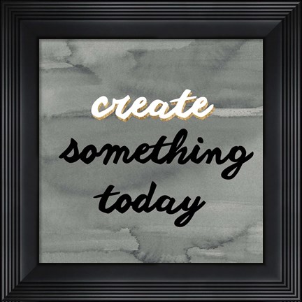 Framed Watercolor Quote I Print