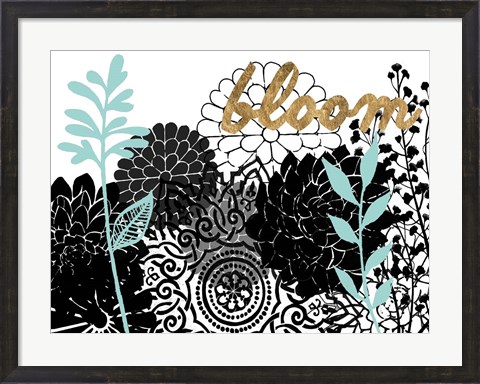 Framed Lacy Garden II Print