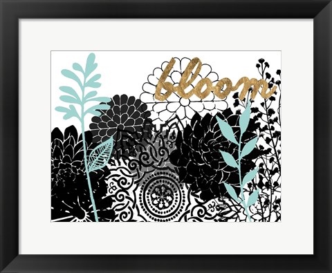 Framed Lacy Garden II Print