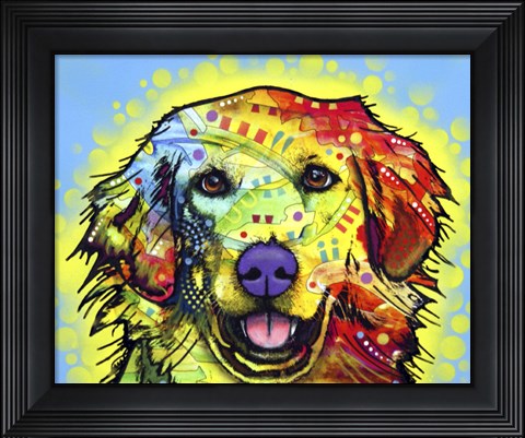 Framed Golden Retriever Print