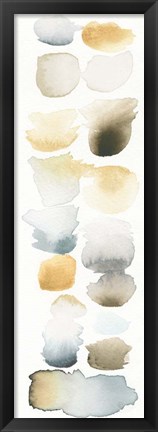 Framed Watercolor Swatch Panel Neutral II Print