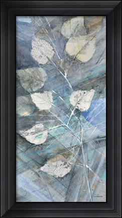 Framed Silver Leaves I Print