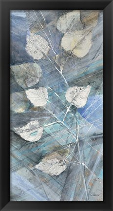 Framed Silver Leaves I Print