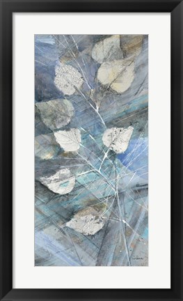 Framed Silver Leaves I Print