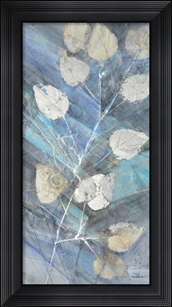 Framed Silver Leaves II Print