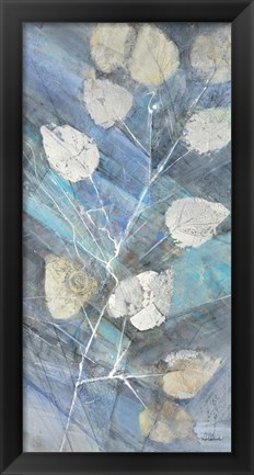 Framed Silver Leaves II Print