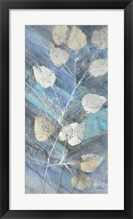 Framed Silver Leaves II Print