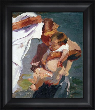 Framed Mother and Child after its Bath, 1916 Print