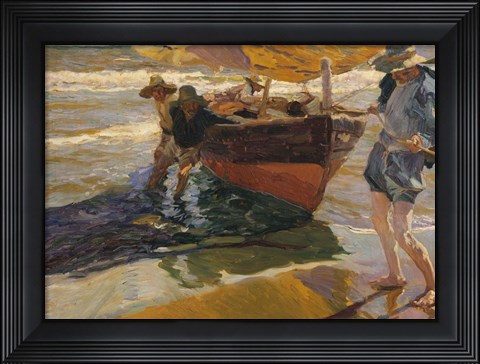 Framed Return of the Fishermen Print