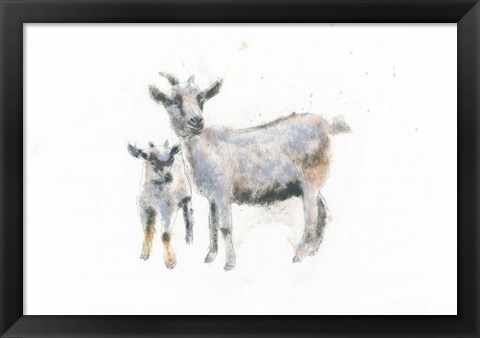 Framed Goat and Kid Print