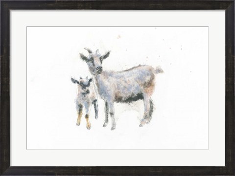 Framed Goat and Kid Print