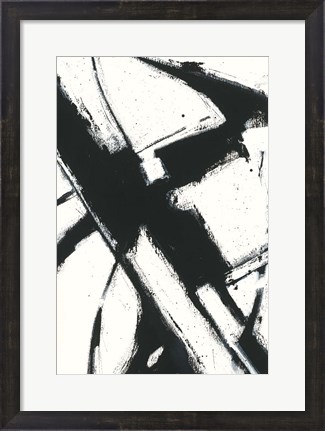 Framed Expression Abstract I White Print