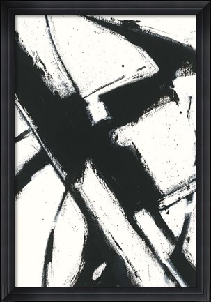 Framed Expression Abstract I White Print