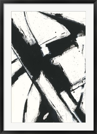 Framed Expression Abstract I White Print