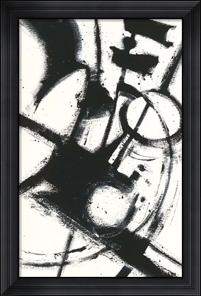 Framed Expression Abstract II White Print