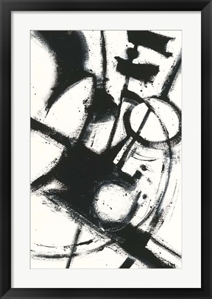 Framed Expression Abstract II White Print