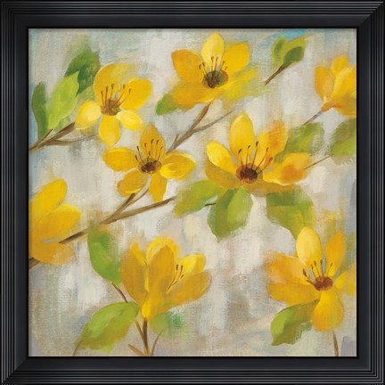 Framed Golden Bloom II Print