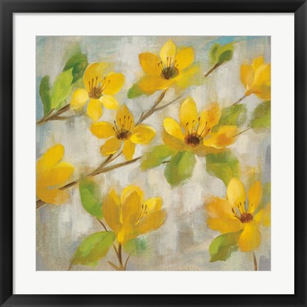 Framed Golden Bloom II Print