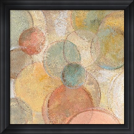 Framed Fresco Bubbles Print