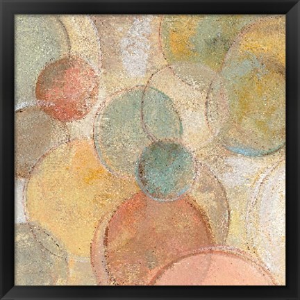 Framed Fresco Bubbles Print