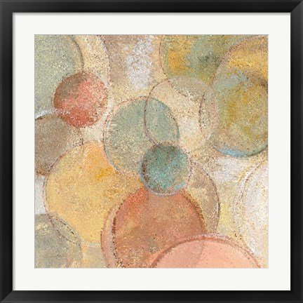 Framed Fresco Bubbles Print