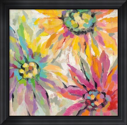 Framed Abstracted Petals I Print