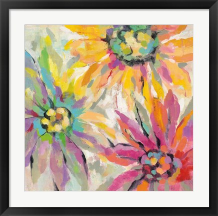 Framed Abstracted Petals I Print