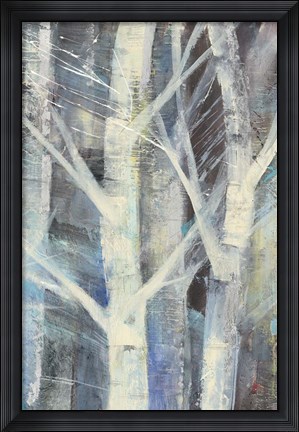 Framed Winter Birches II Print