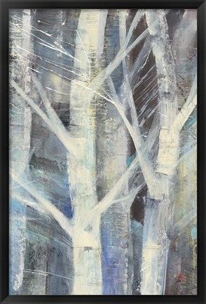 Framed Winter Birches II Print